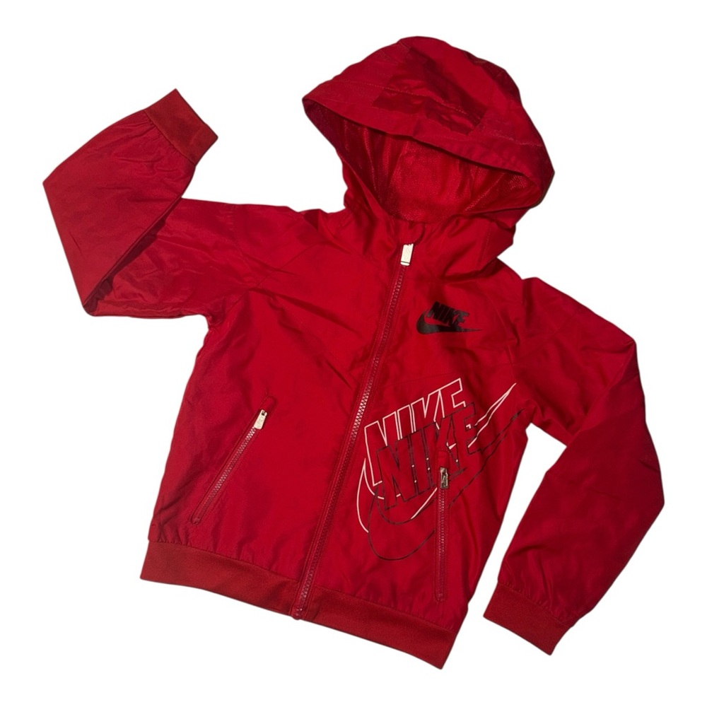 🔥 Nike Unisex Youth Kids Zip Up Windbreaker Hoody Jacket Size 4 / XS 🔥